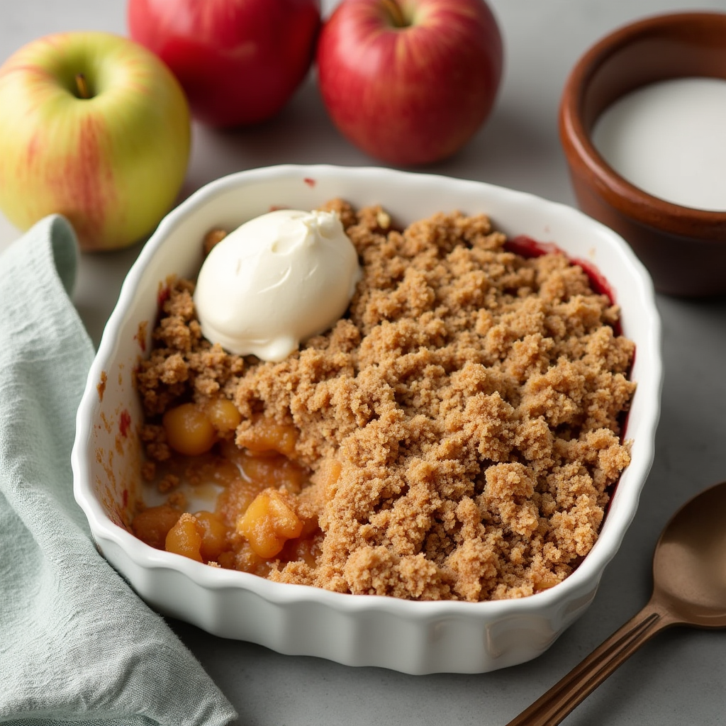 healthy apple crumble recipe