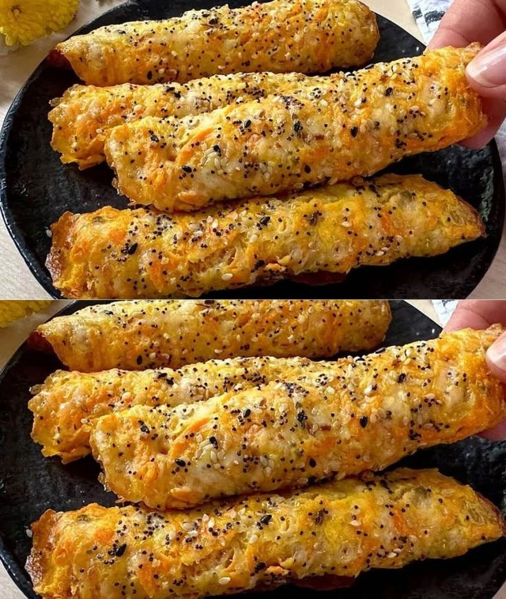 Cheesy Carrot Flatbreads Recipe